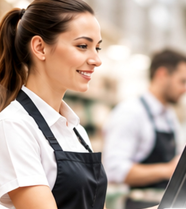 Addetta al lavoro in punto vendita